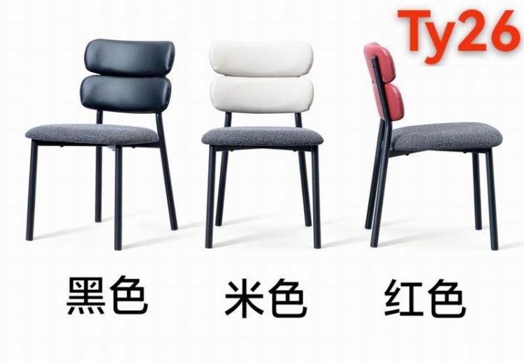 JT26钢架软包餐椅/2把/1包